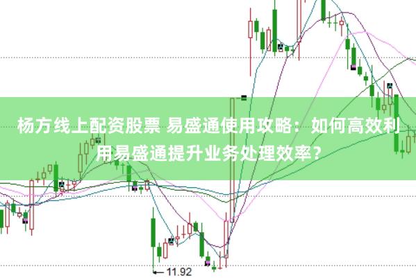杨方线上配资股票 易盛通使用攻略：如何高效利用易盛通提升业务处理效率？